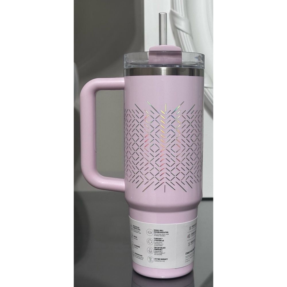 Stanley Quencher H2.0 FlowState‎ Tumbler 30oz, PINK ICICLE GLOSS - Picture 2 of 4